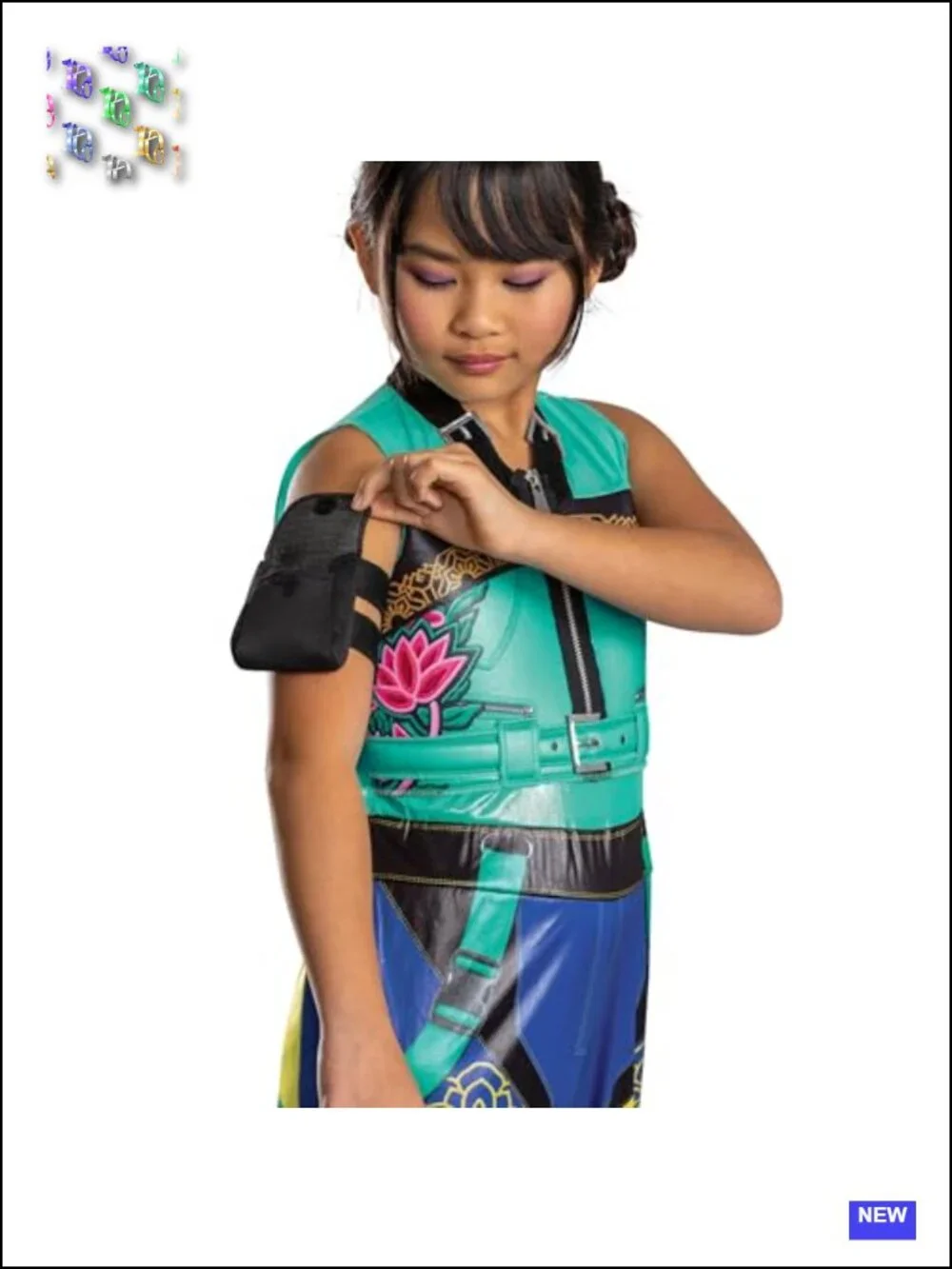 Official K-pop Demon Hunters Zoey Costume Jumpsuit and Arm Accessory
